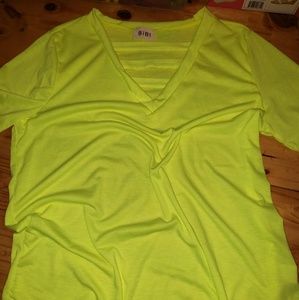 Yellow short sleeve top